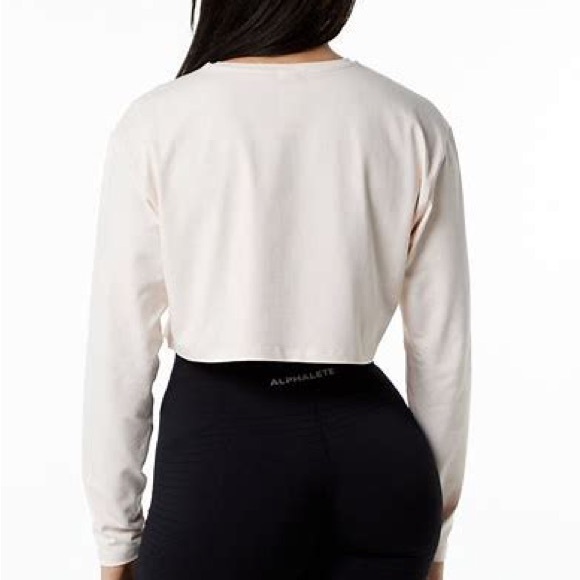 Alphalete Core LS Crop Tee - Blush - Picture 2 of 6